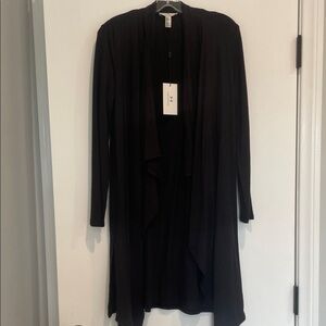 Halston Heritage Black Cardigan NEW